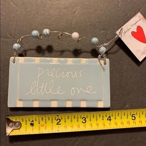 COPY - Department 56 Ceramic  Ornament Name Tags New Precious Little One